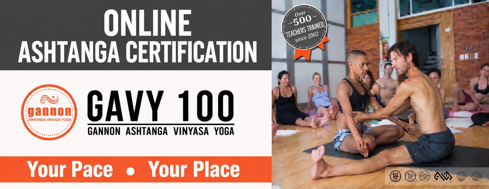 ONLINE Ashtanga Certification -- GAVY 100 1st Series Training